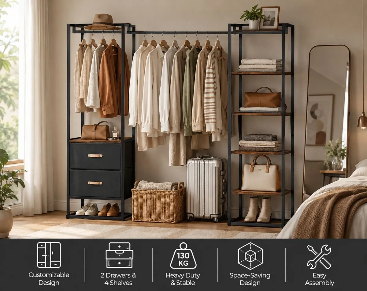 Heavy Duty Open Wardrobe - Image 1