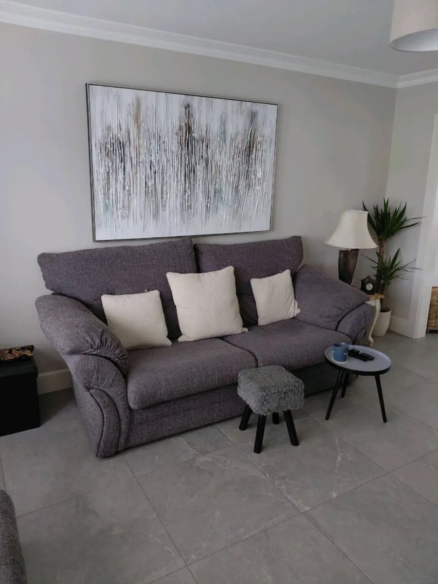 3 Piece sofa 2 years old from Home Gallerary Ennis - Image 3
