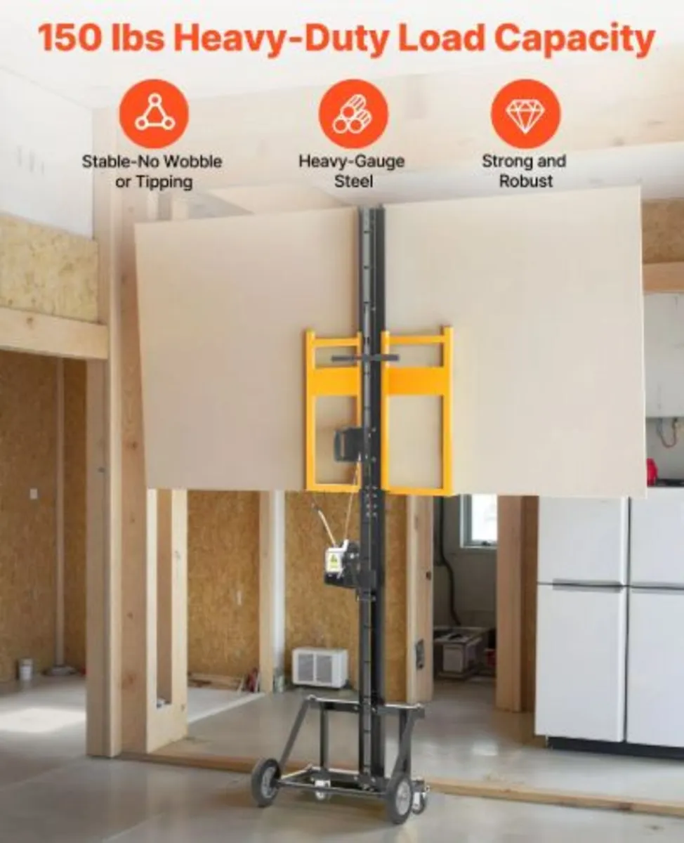 Drywall Lift, Heavy-Duty 68 kg Sheetrock Hoist - Image 2