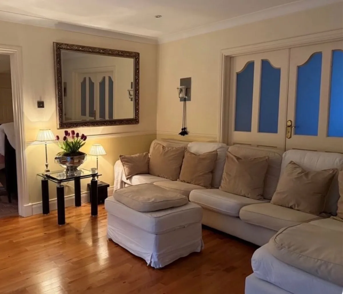 Cream fabric modular sofa - Image 2