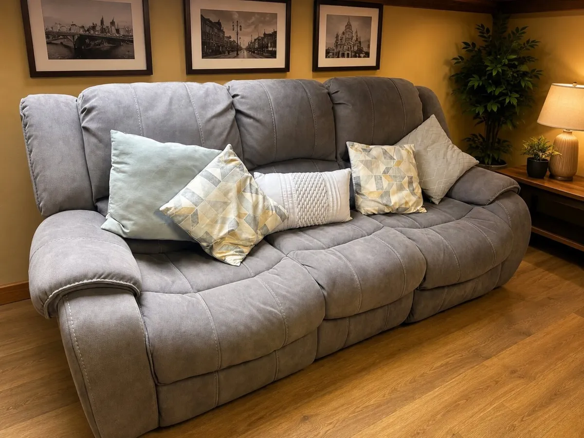Seater Grey Recliner Sofa - Image 2