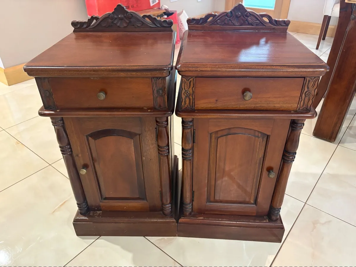 Solid Mahogany bedside table/locker - Image 1