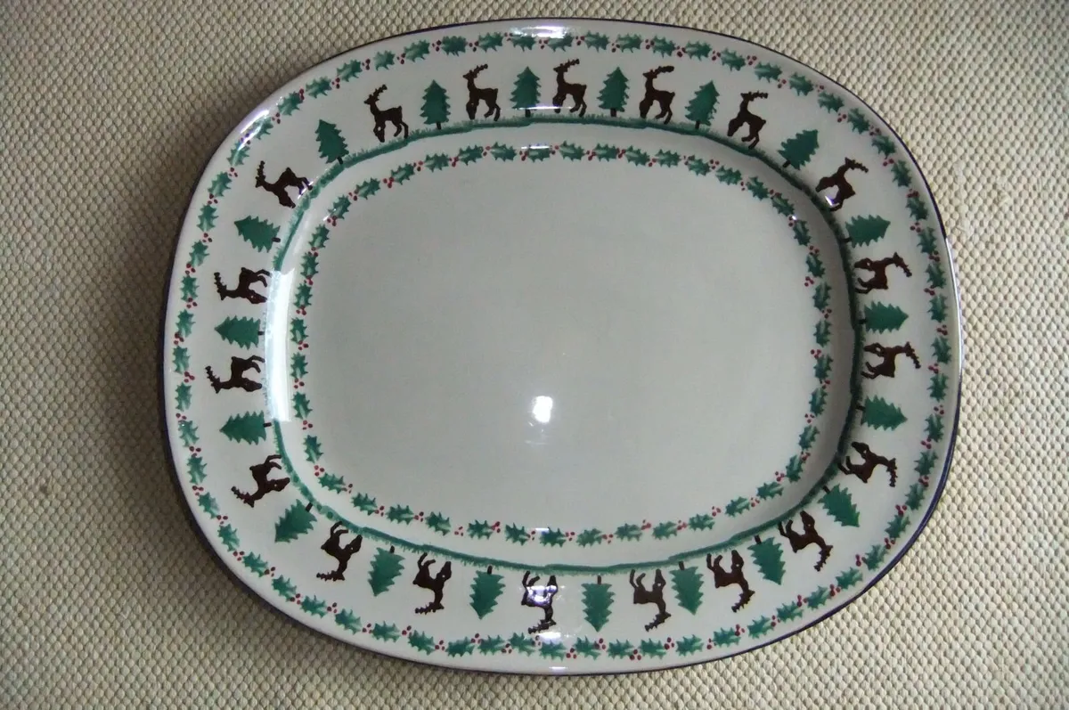 Signed Nicholas Mosse Reindeer Platter - Image 1