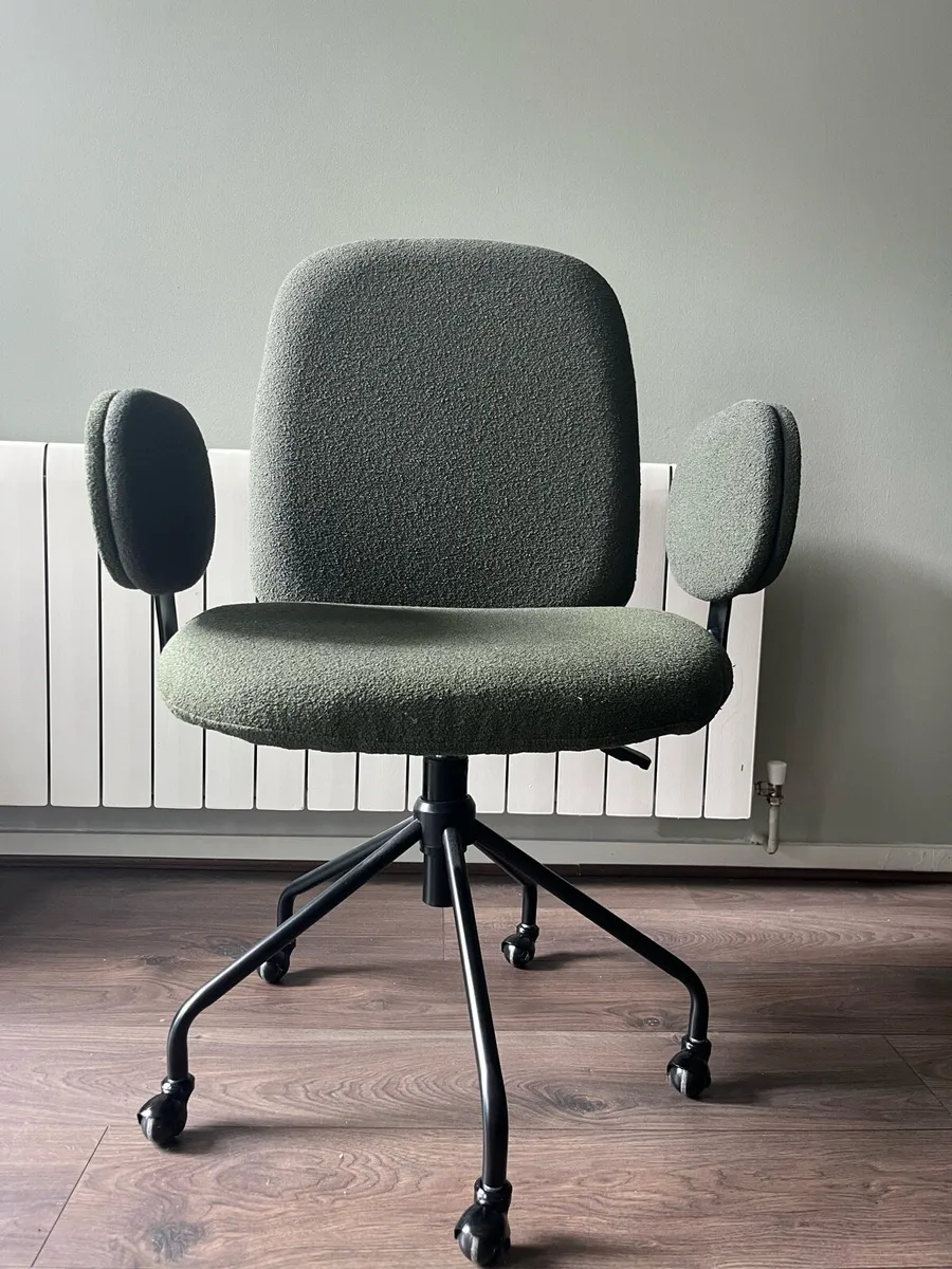 Bouclé Desk Chair - Image 1