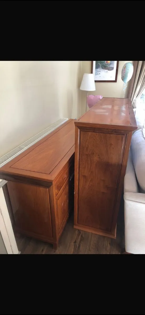 Solid Oak Display Cabinet / Welsh Dresser - Image 2