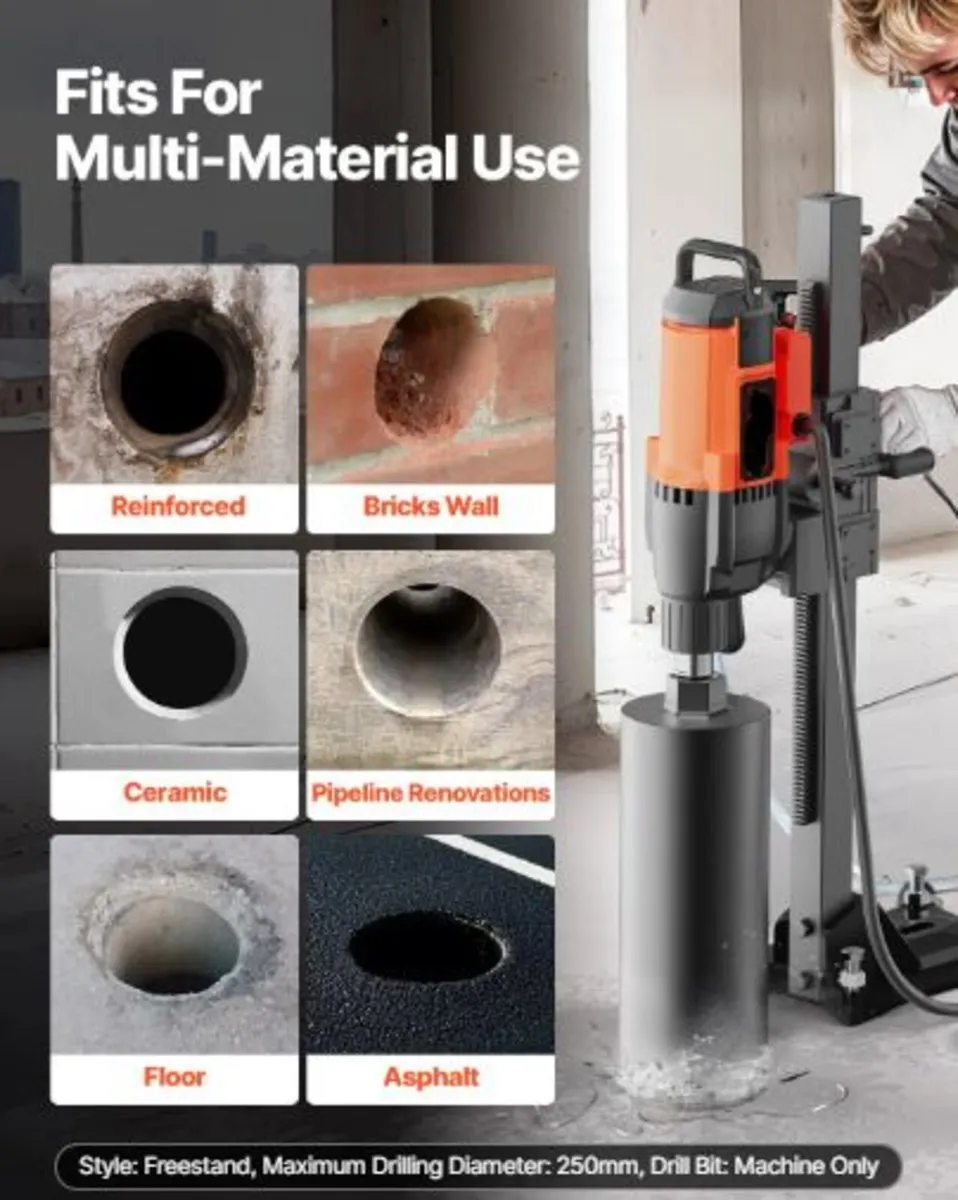 Diamond Core Drill Machine Concrete Core Drill Rig - Image 3