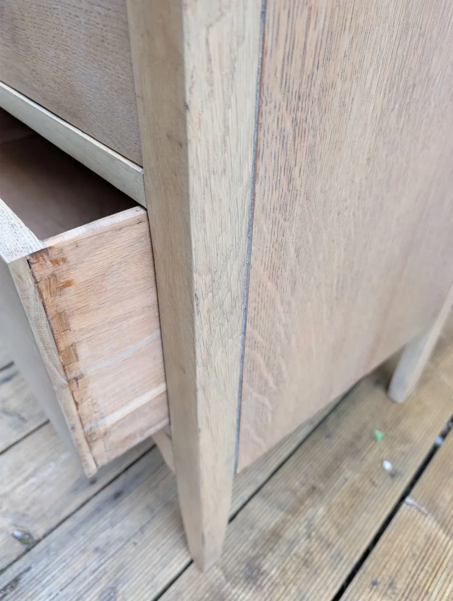 Vintage oak chest of drawers - Image 3