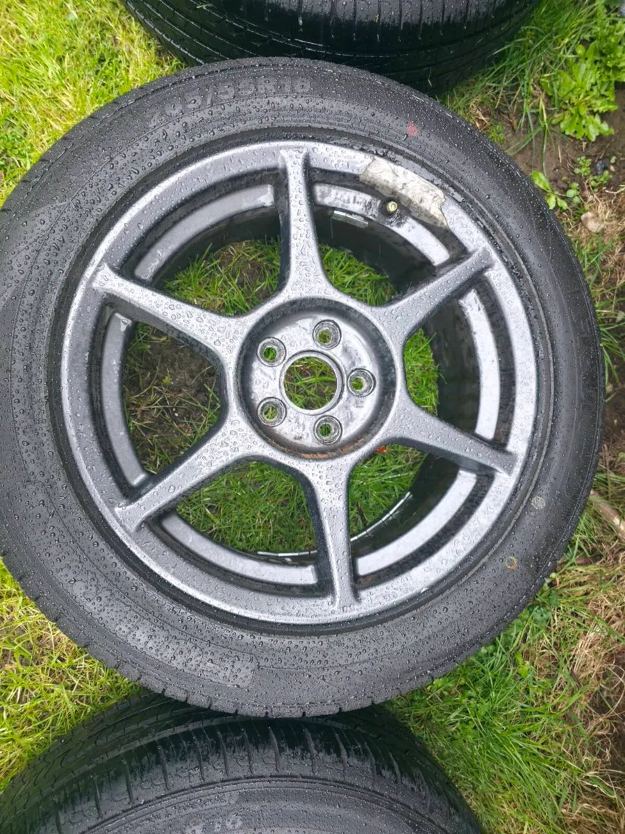 Buddy Club P1 16x7J ET43 5x100 New tyres 205/55 - Image 3