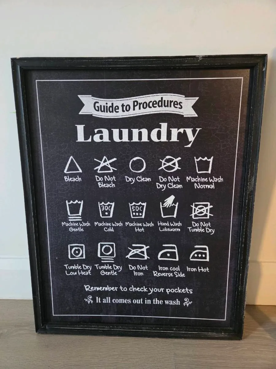 Framed Poster-Laundry - Image 1