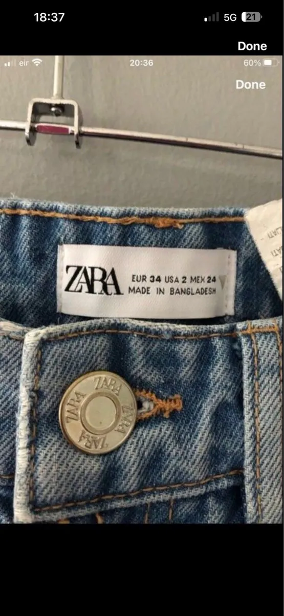 Ladies Zara jeans size 8 €10 - Image 3