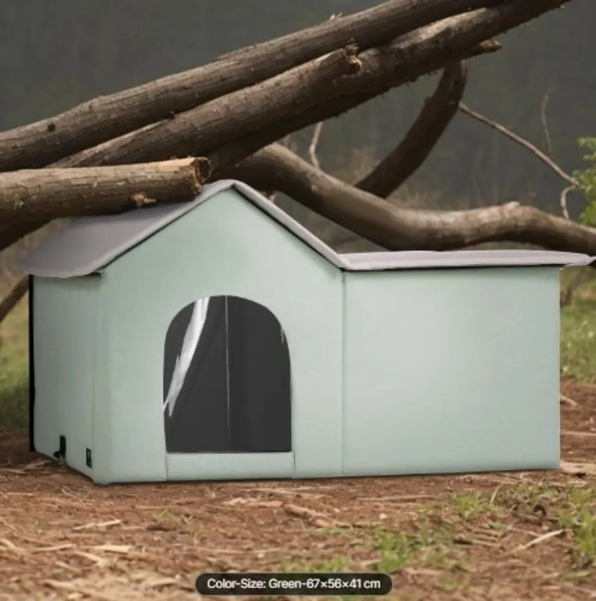 Heated Cat House, Outdoor Kitty Shelter - Image 4