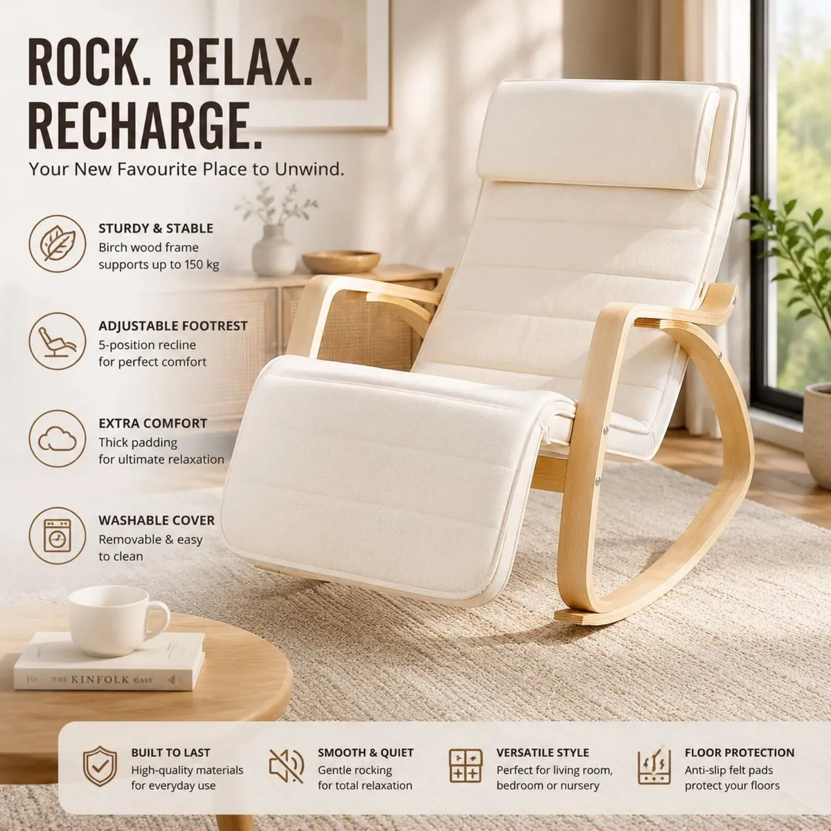 Rocking Chair Wooden - Image 1