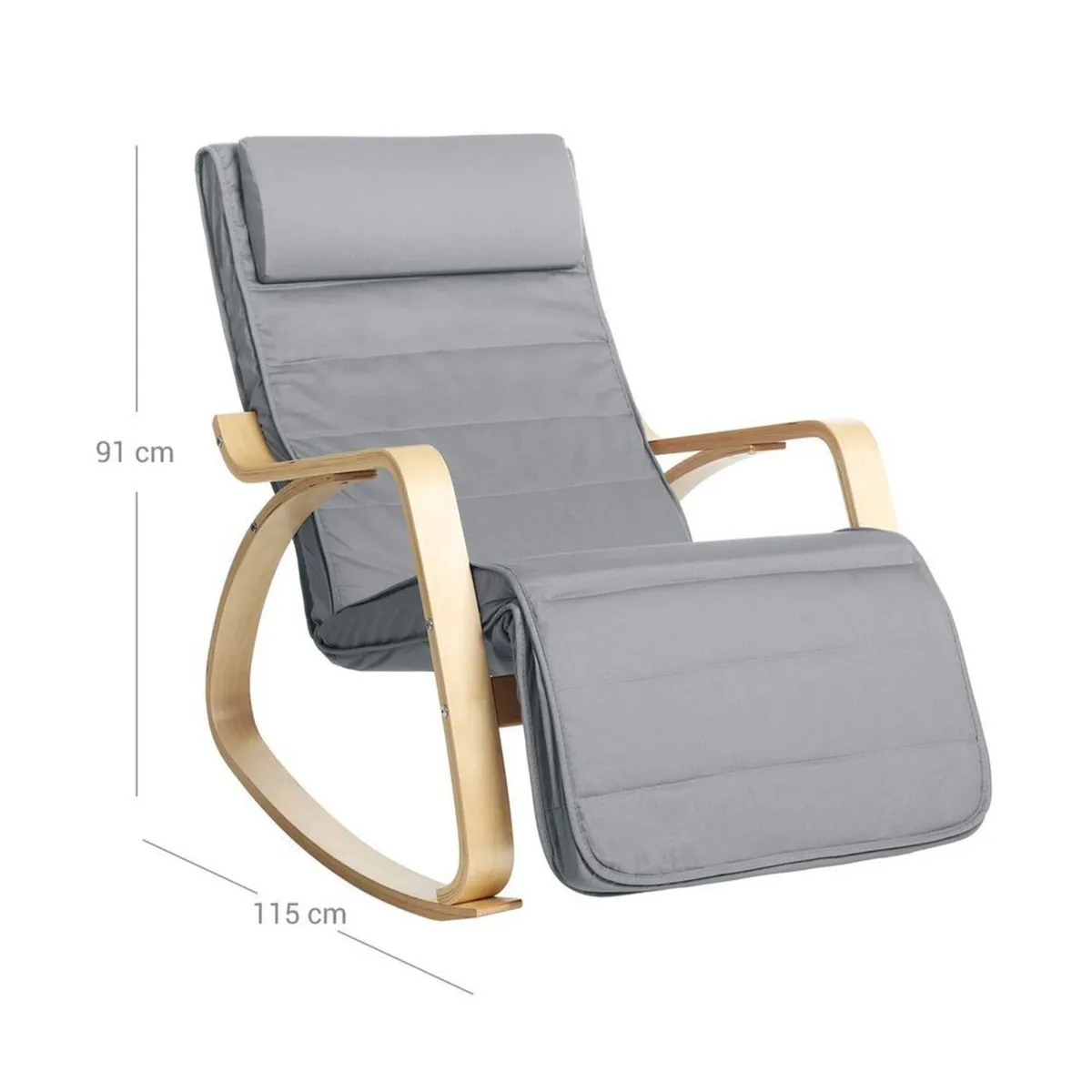 Rocking Chair Wooden - Image 3