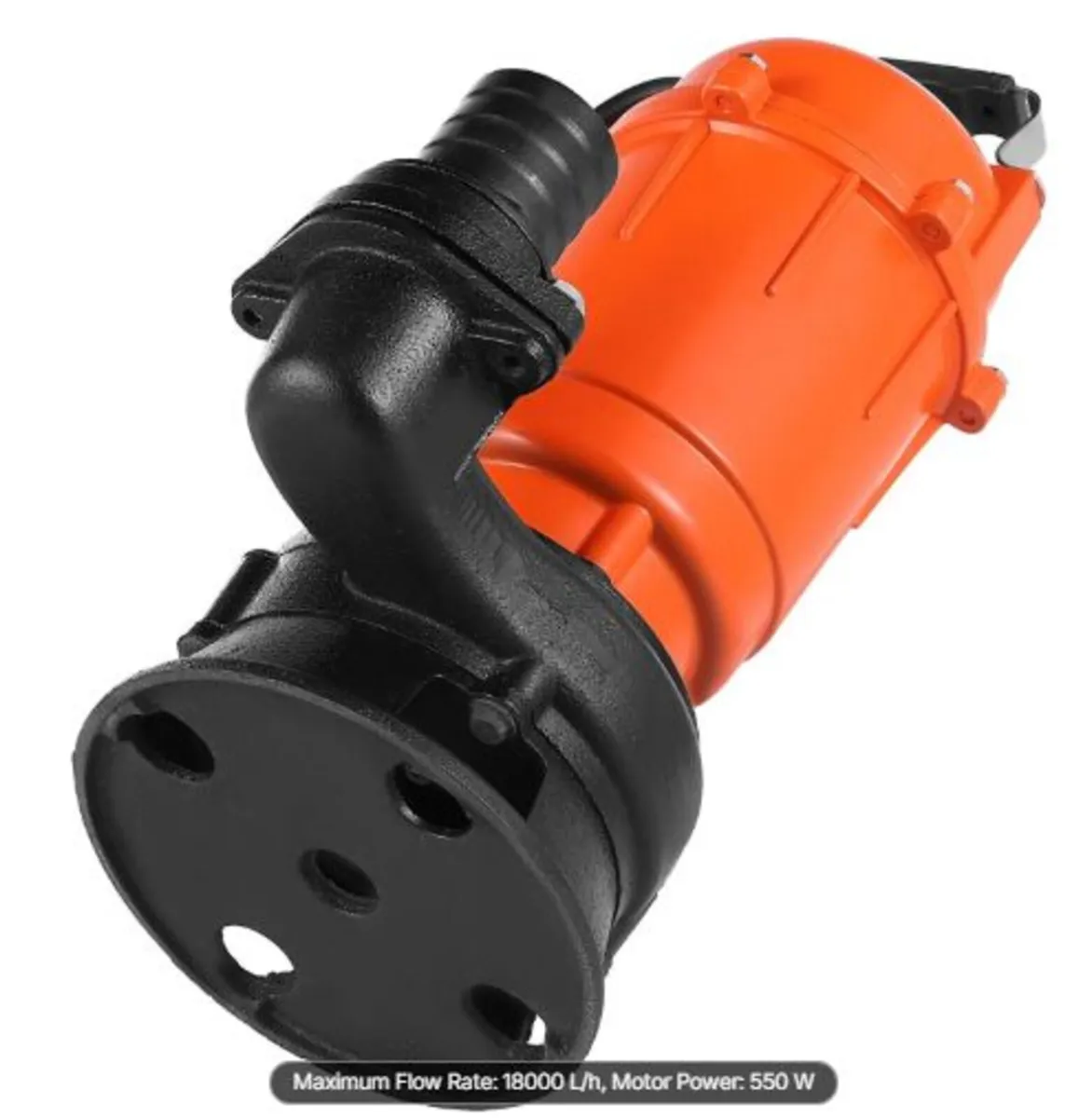 550W Submersible Trash Pump, 18000 L/H, Cast Iron - Image 3
