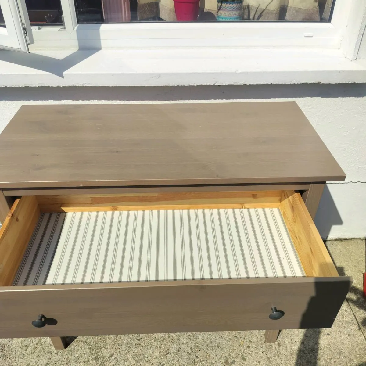 Chest of 3 drawers Hemnes brown-grey - Image 2