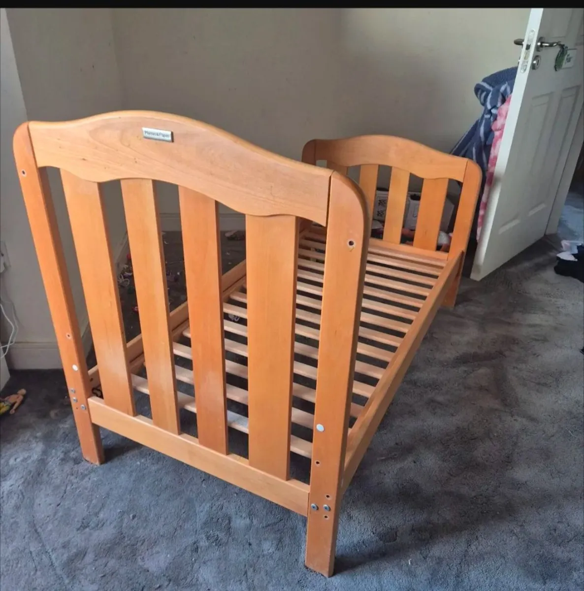 Cot / toddler bed, 3 heights, Mamas and papas - Image 2