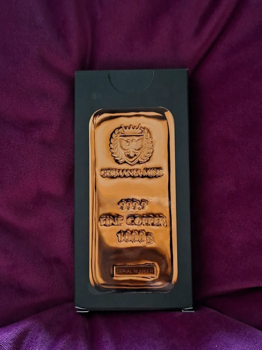 Germania Mint 1kg Copper Bar 999.9FineCollectible - Image 1