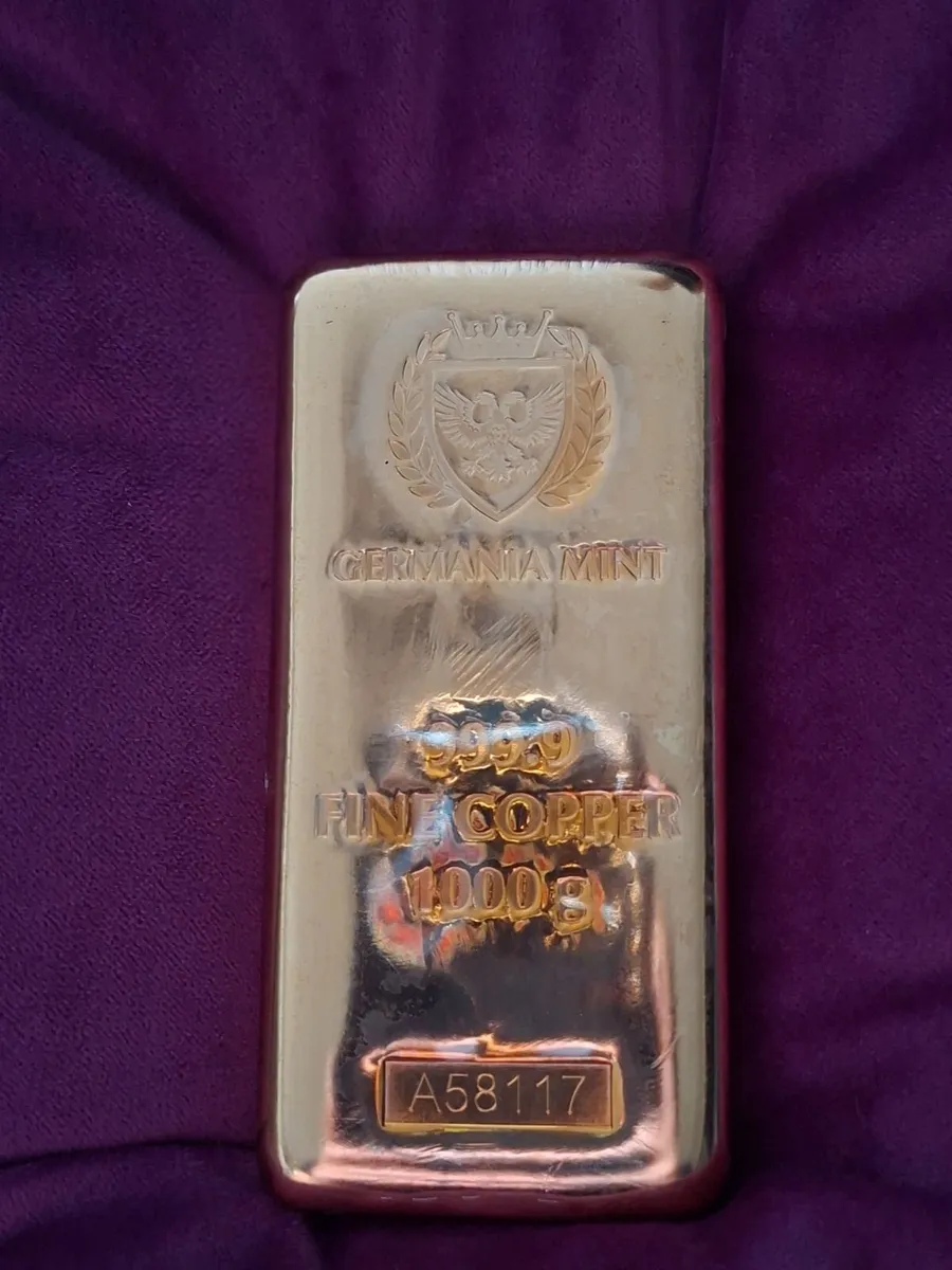 Germania Mint 1kg Copper Bar 999.9FineCollectible - Image 4