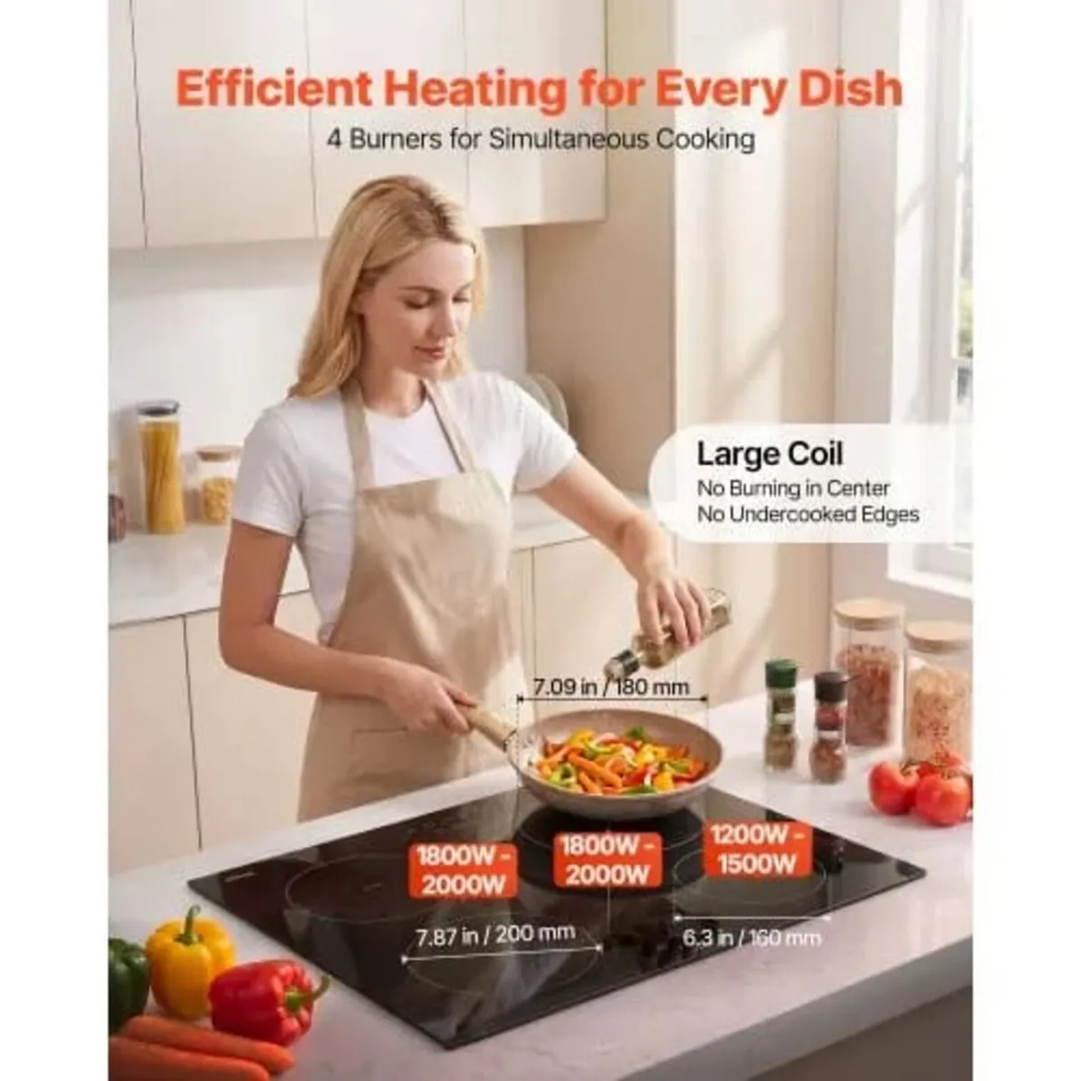 Induction Cooktop 60 cm 4 Burners Built-in Electri - Image 4