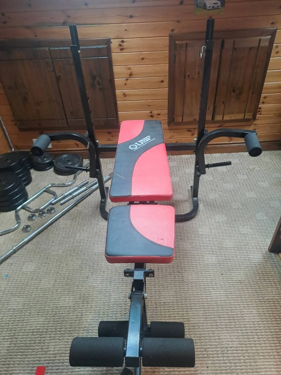 Weight bench and weights - Image 1