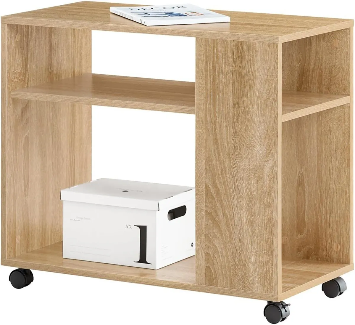 Side Table End Table Coffee Table With Wheels - Image 4