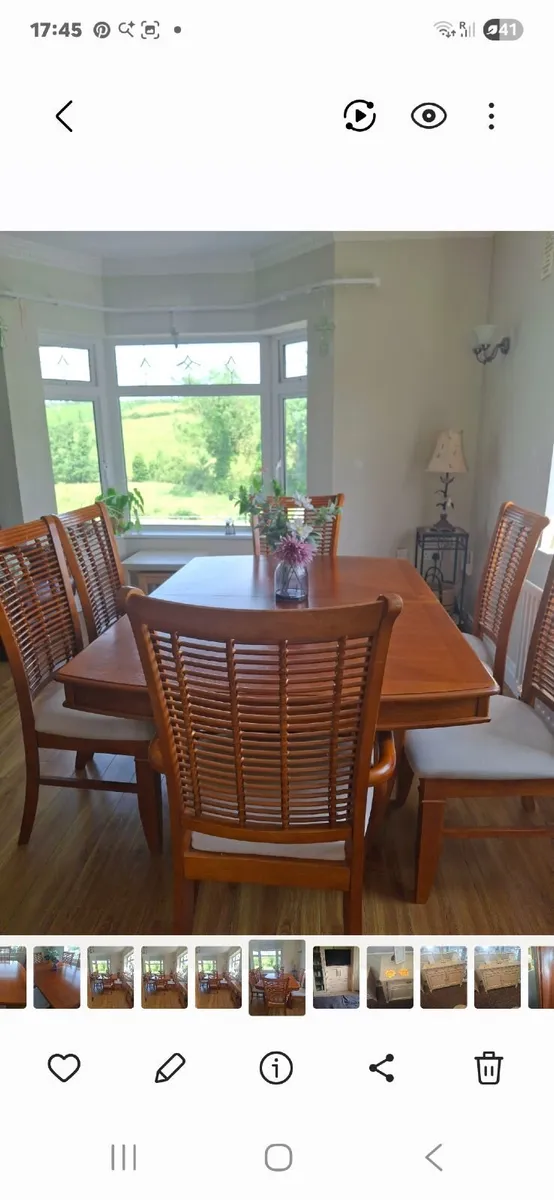 Dining Table & 6 Chairs - Image 3