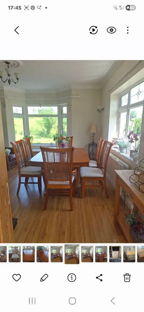 Dining Table & 6 Chairs - Image 4