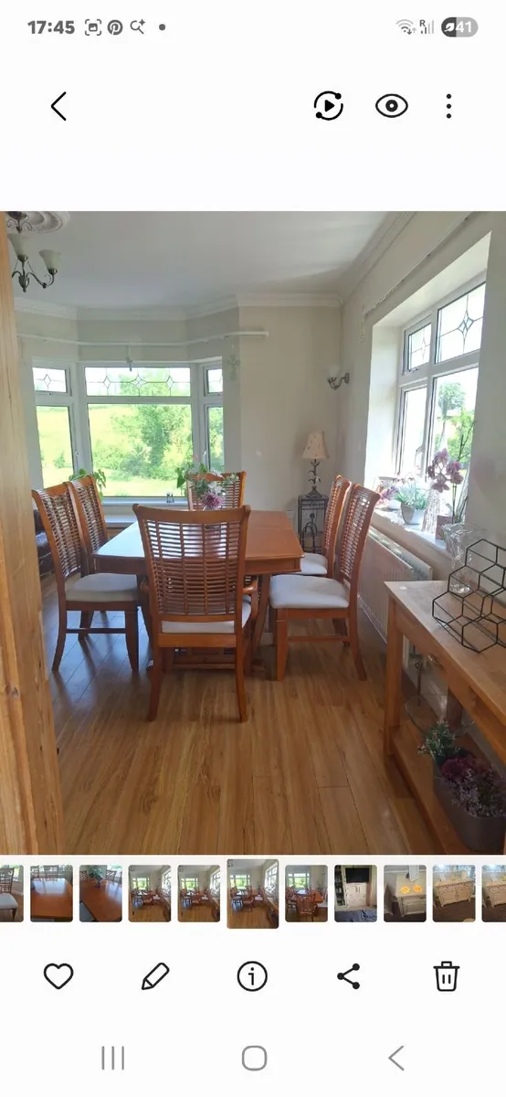 Dining Table & 6 Chairs - Image 1