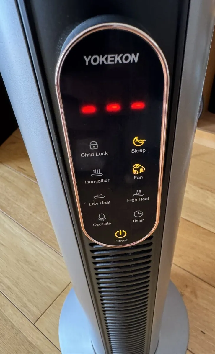 YOKEKON 2-in-1 Tower Fan Heater with Humidifier - Image 3