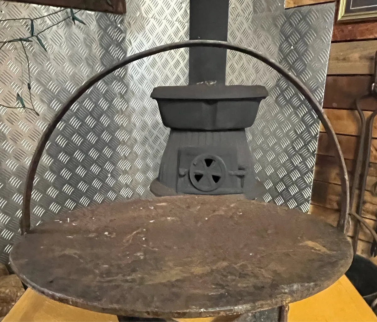 Cast iron antique griddle pan - Image 3