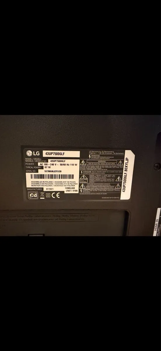 Ig tv 43 inch with stand / Chromecast - Image 2