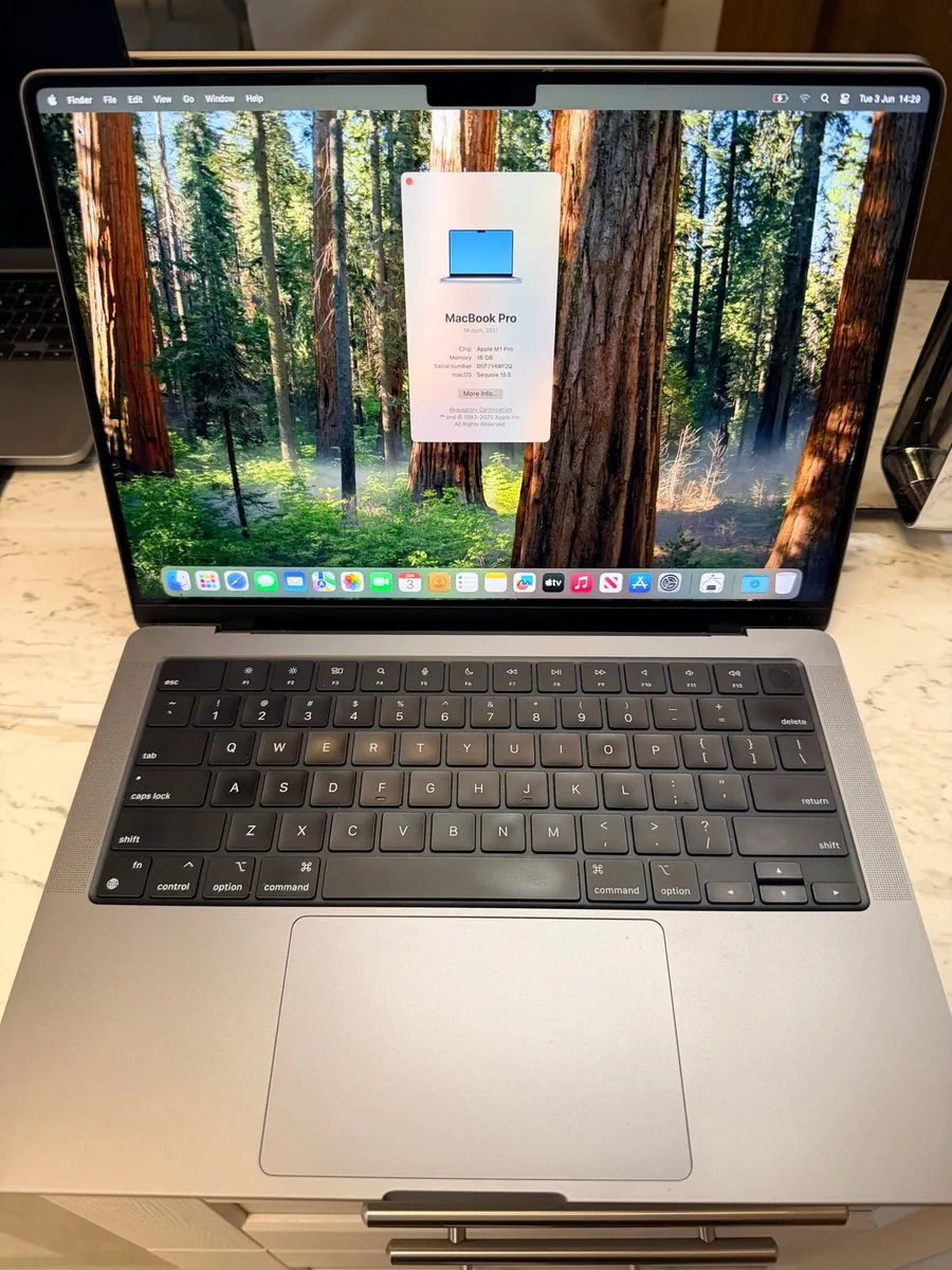 Apple MacBook Pro 14” 2021 - M1 Pro 16Gb RAM 512Gb - Image 1