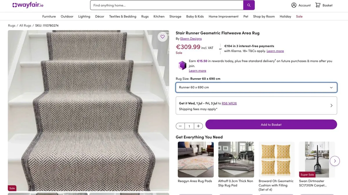 Stair Runner (Carpet - Brand new) - Image 1