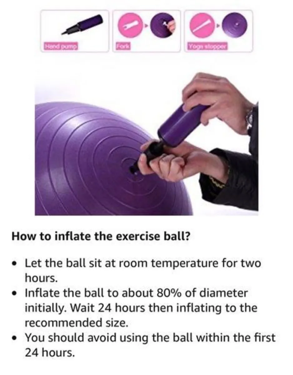 PROIRON Extra Thick Exercise Pregnancy Ball 55cm - Image 3