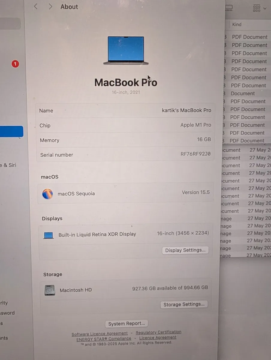 Macbook Pro 16" 16 GB 1TB SSD - Image 3