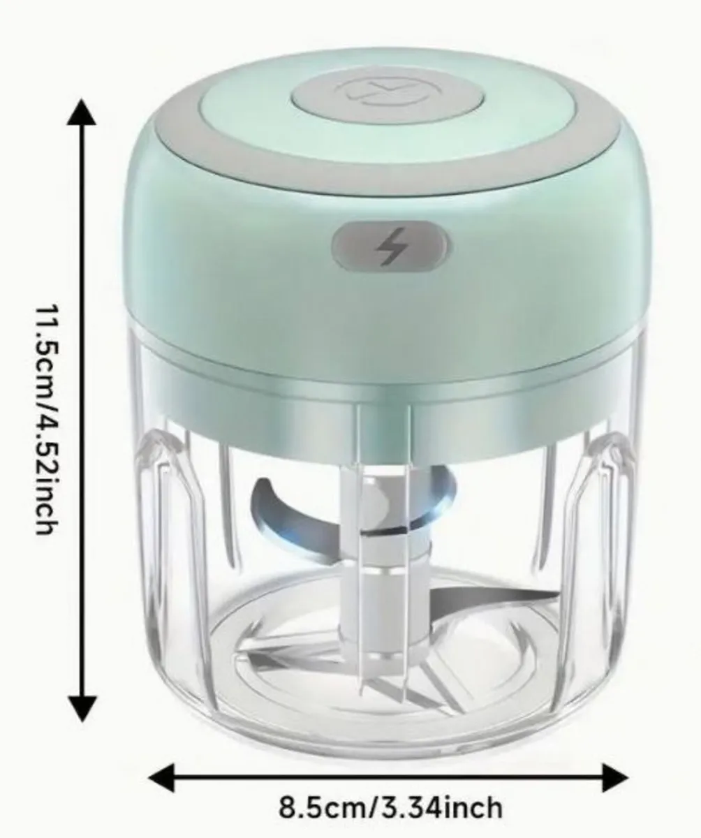 250ml Small Rechargeable Mini Food Processor, New. - Image 2