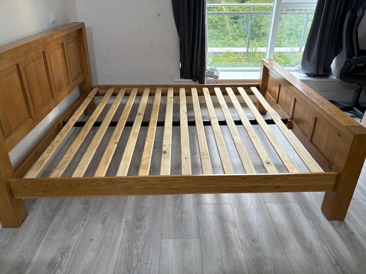 Super king bed wooden frame - Image 2