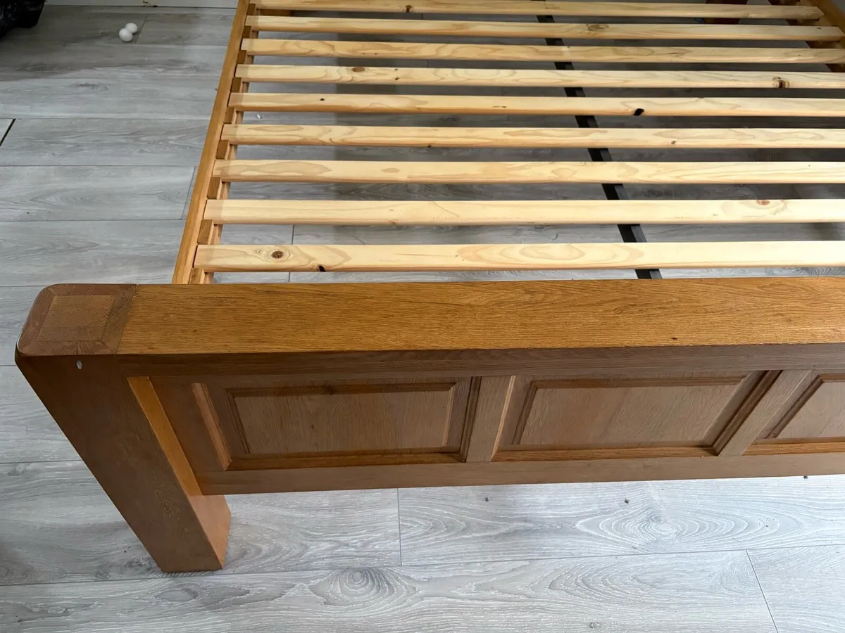 Super king bed wooden frame - Image 3