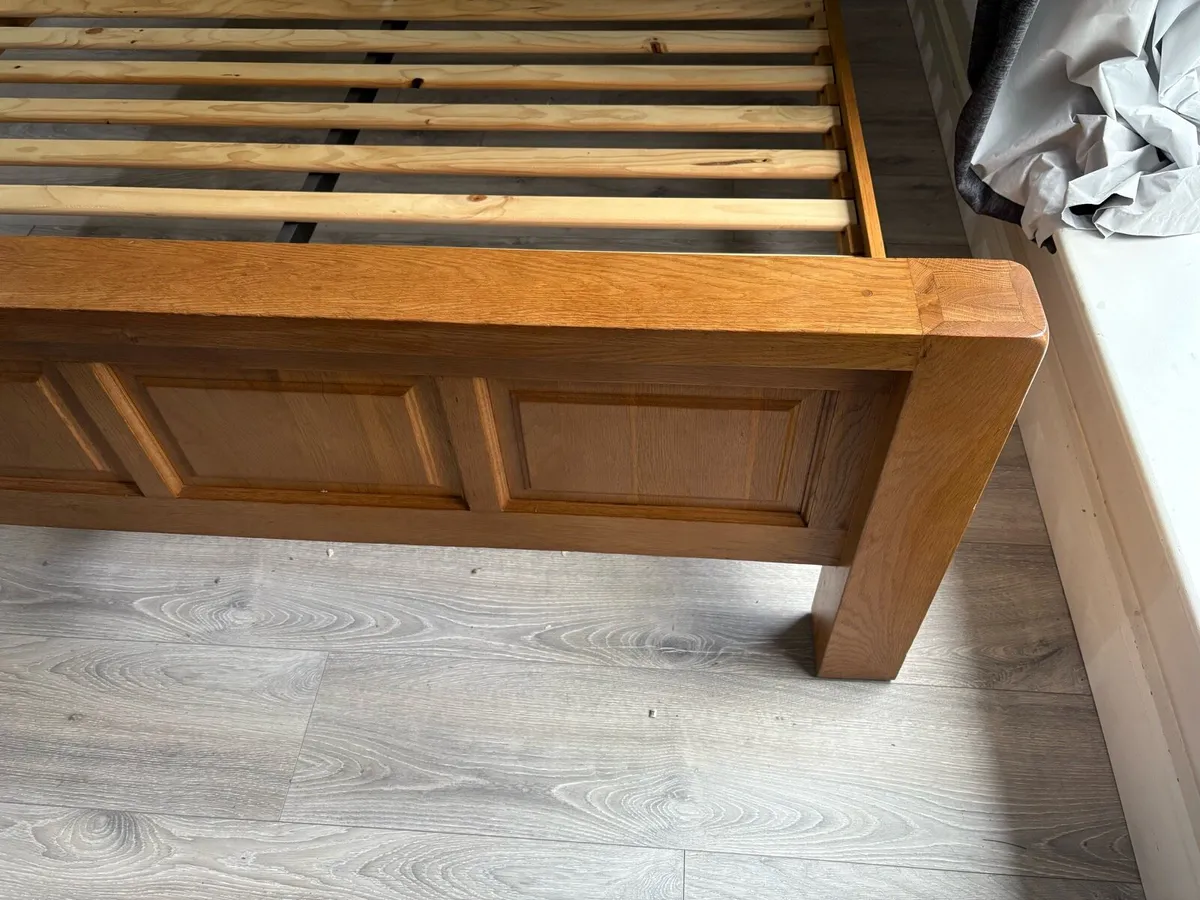 Super king bed wooden frame - Image 4