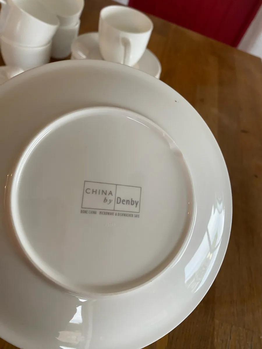 Denby Tea set - white bone china - Image 3