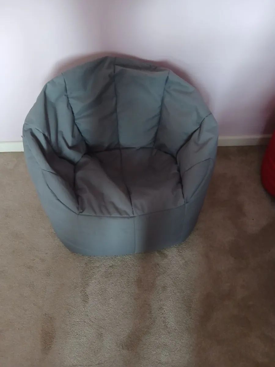Grey bean bag