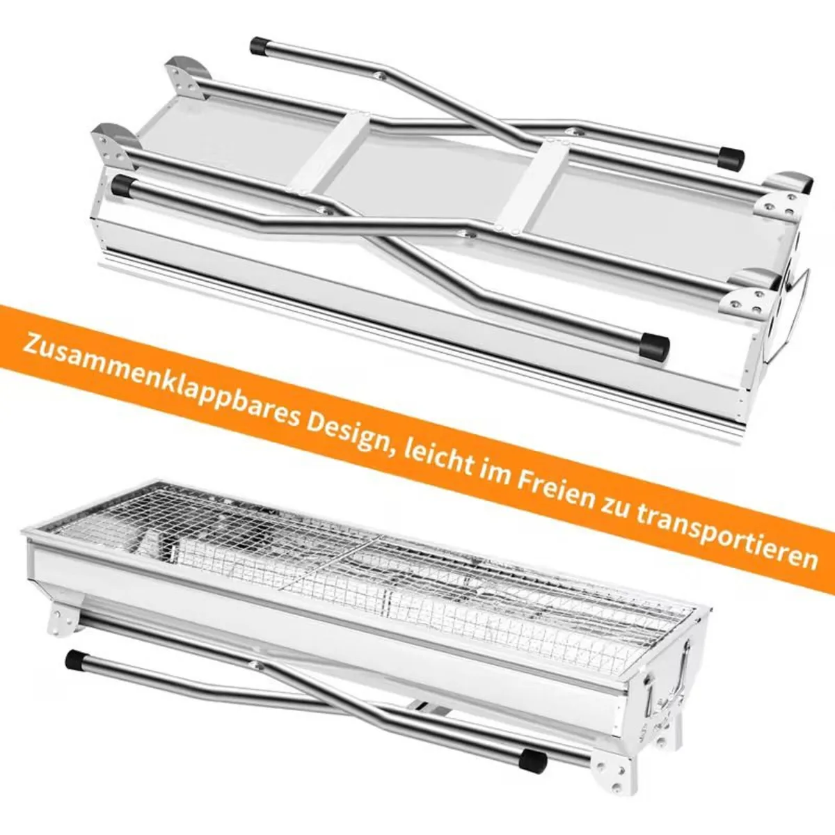 Barbecue Grill – Foldable Charcoal Outdoor Camping - Image 4