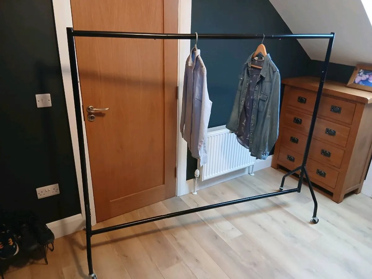 Clothes rail on wheels X 2 - Image 1
