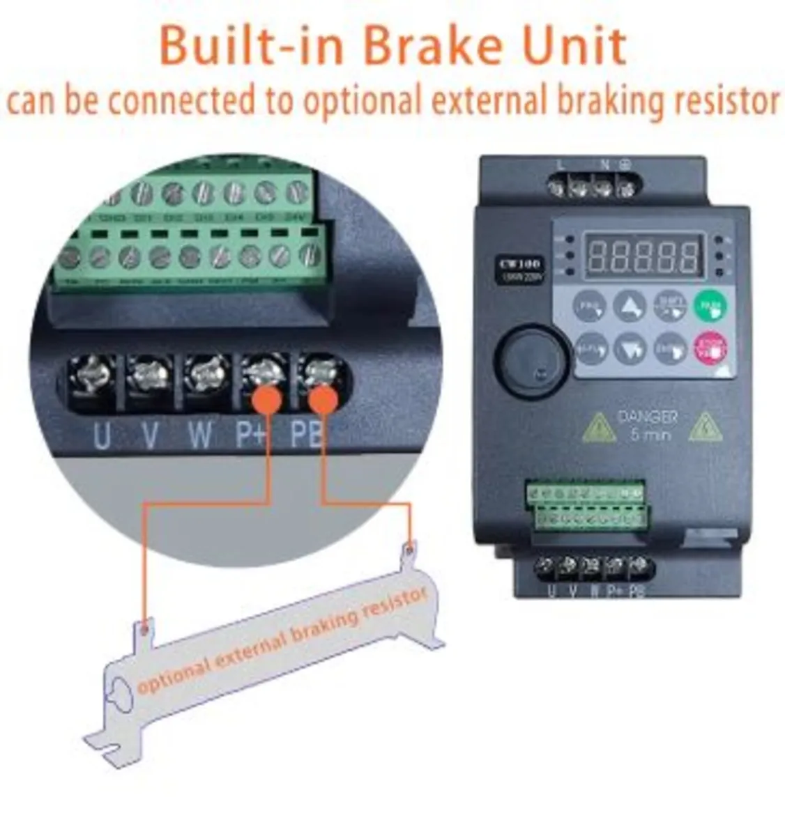 Inverter 0.75 VFD Drive 1PH 220V to 3PH 380V - Image 2