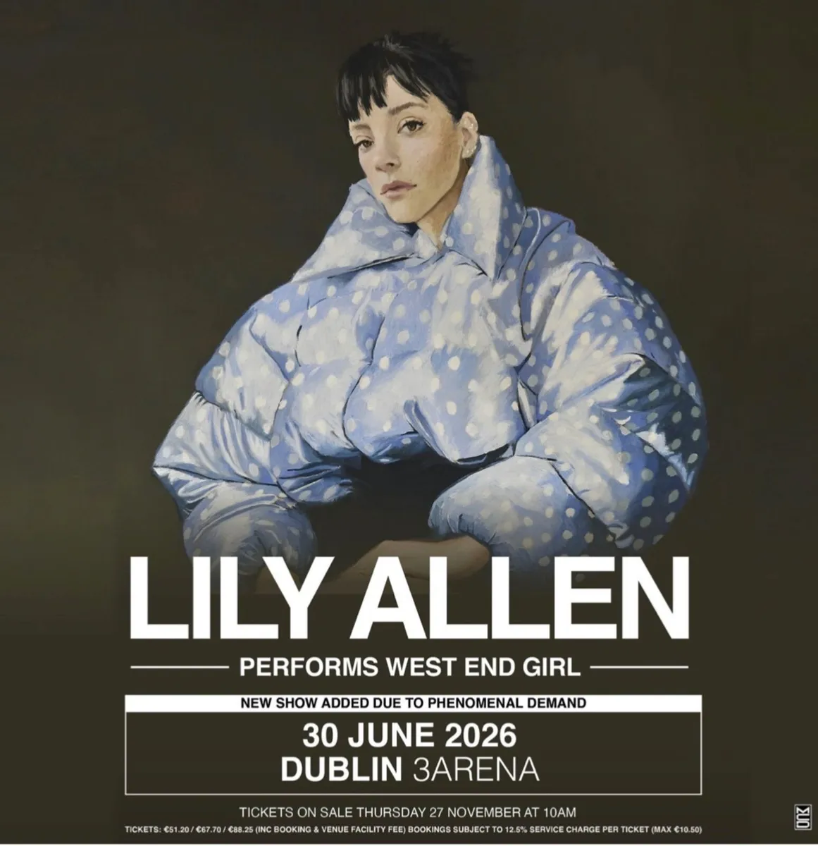 Lily Allen Tickets x 2 Dublin 3Arena June 30th - Image 1