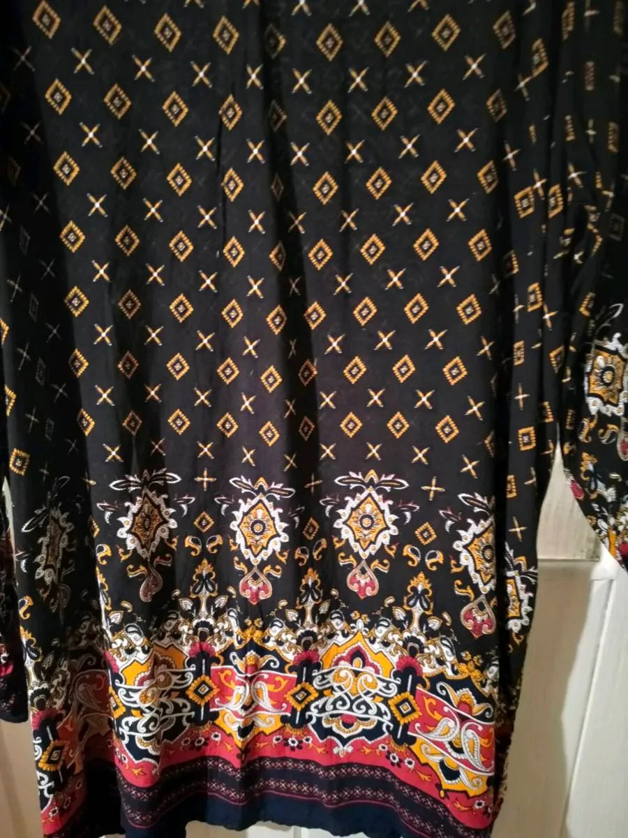 zanzea collection dress/tunic. Boho multi pattern, - Image 4
