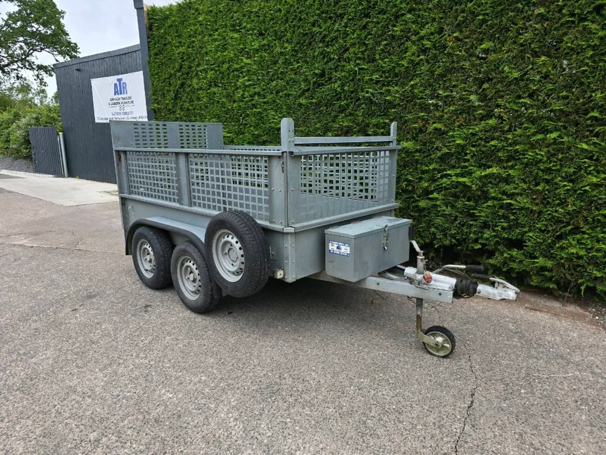Clean broniss 8x4ft twin axle trailer mesh & ramp - Image 2