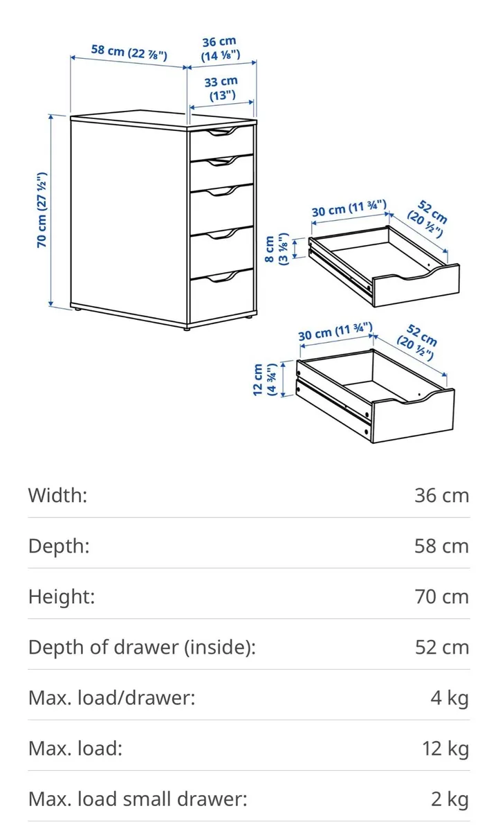 Office desk, 2 sets of drawers and chair - Image 4