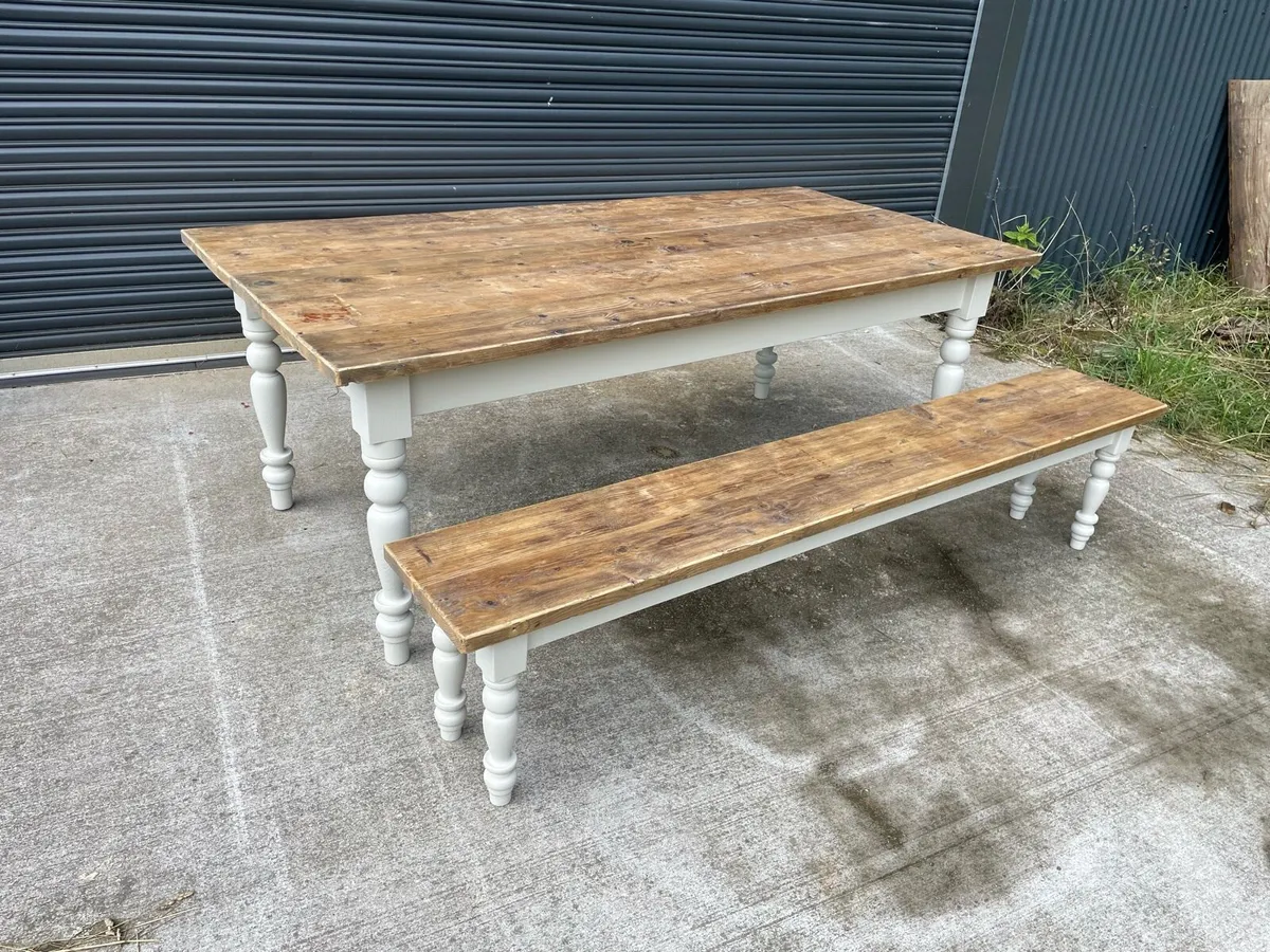 Handmade Farmhouse tables 5ft 6ft 7ft 8ft - Image 2