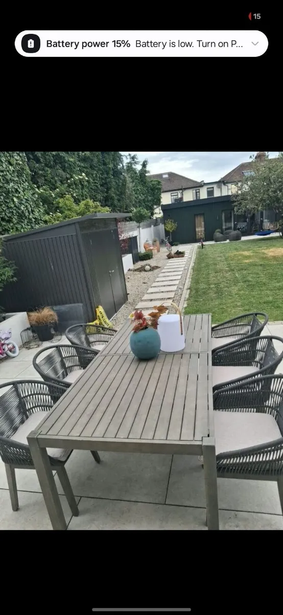 Garden table & chairs - Image 4